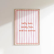 Salty Hair - Poster costiero