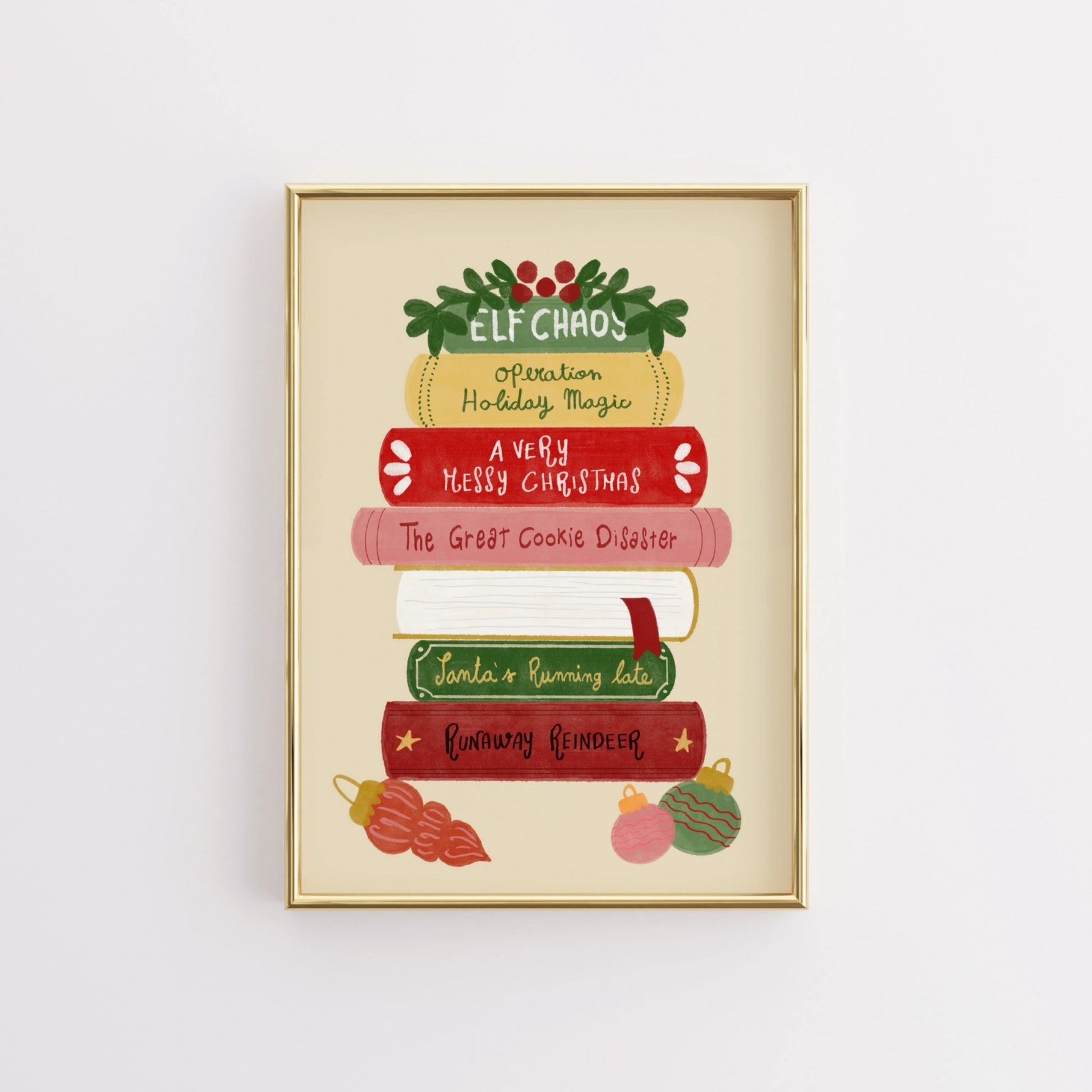 Christmas Story Books Wall Art