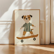 Dog on Skateboard – Nursery & kids wall art
