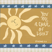 Bible Verse Child of Light - Nursery & Kids Wall Art