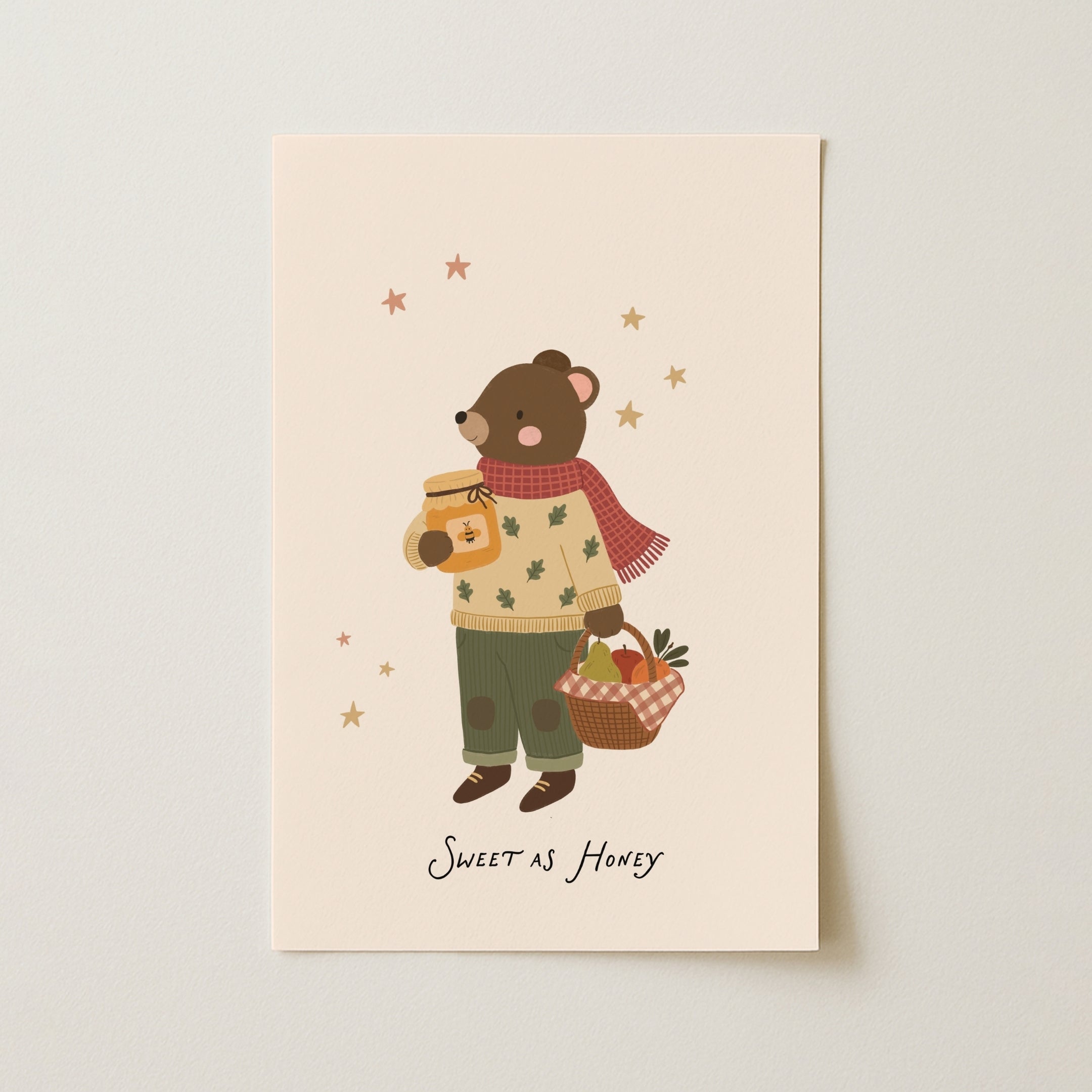 Sweet as Honey Bear – Nursery & Kids Wall Art