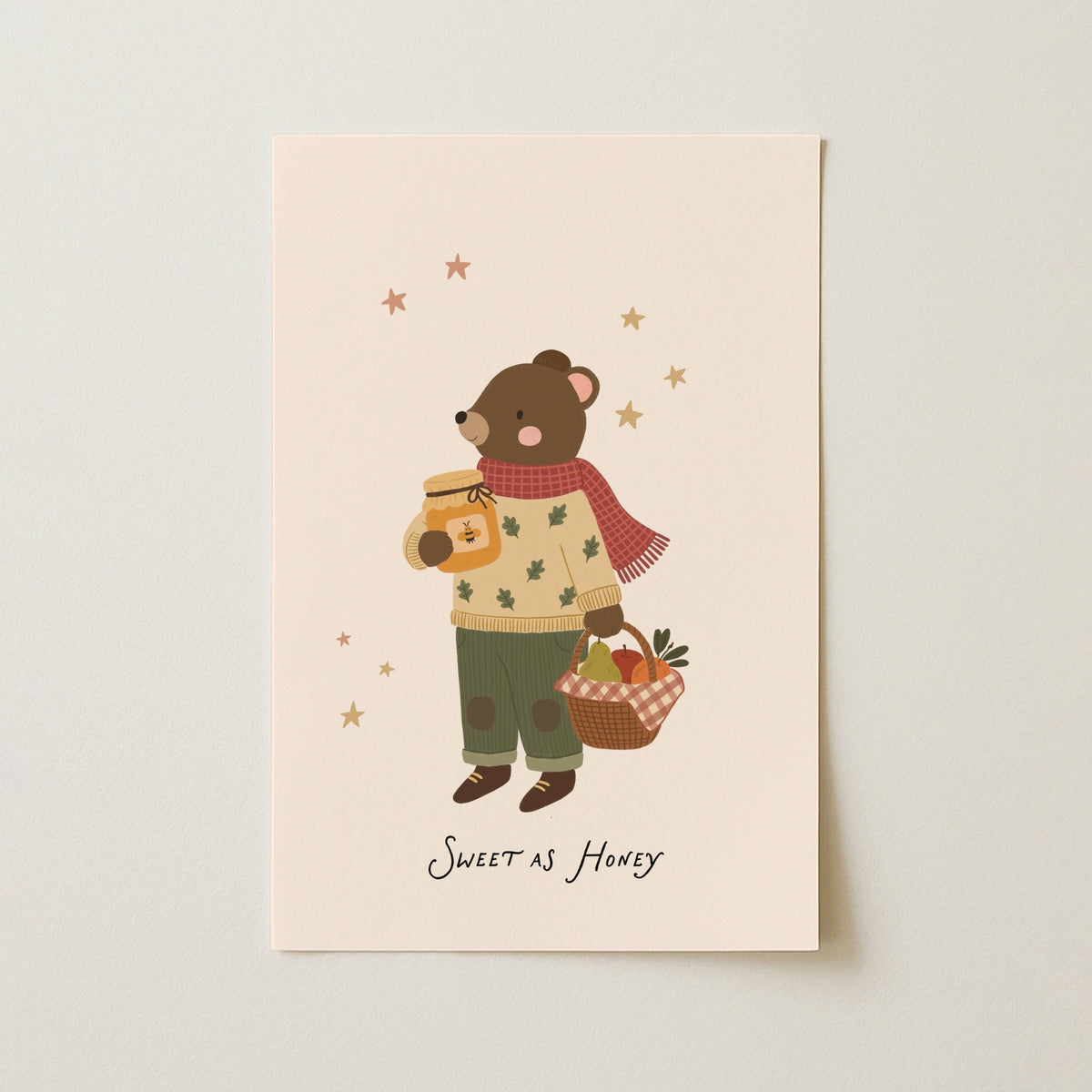 Sweet as Honey Bear – Nursery & Kids Wall Art