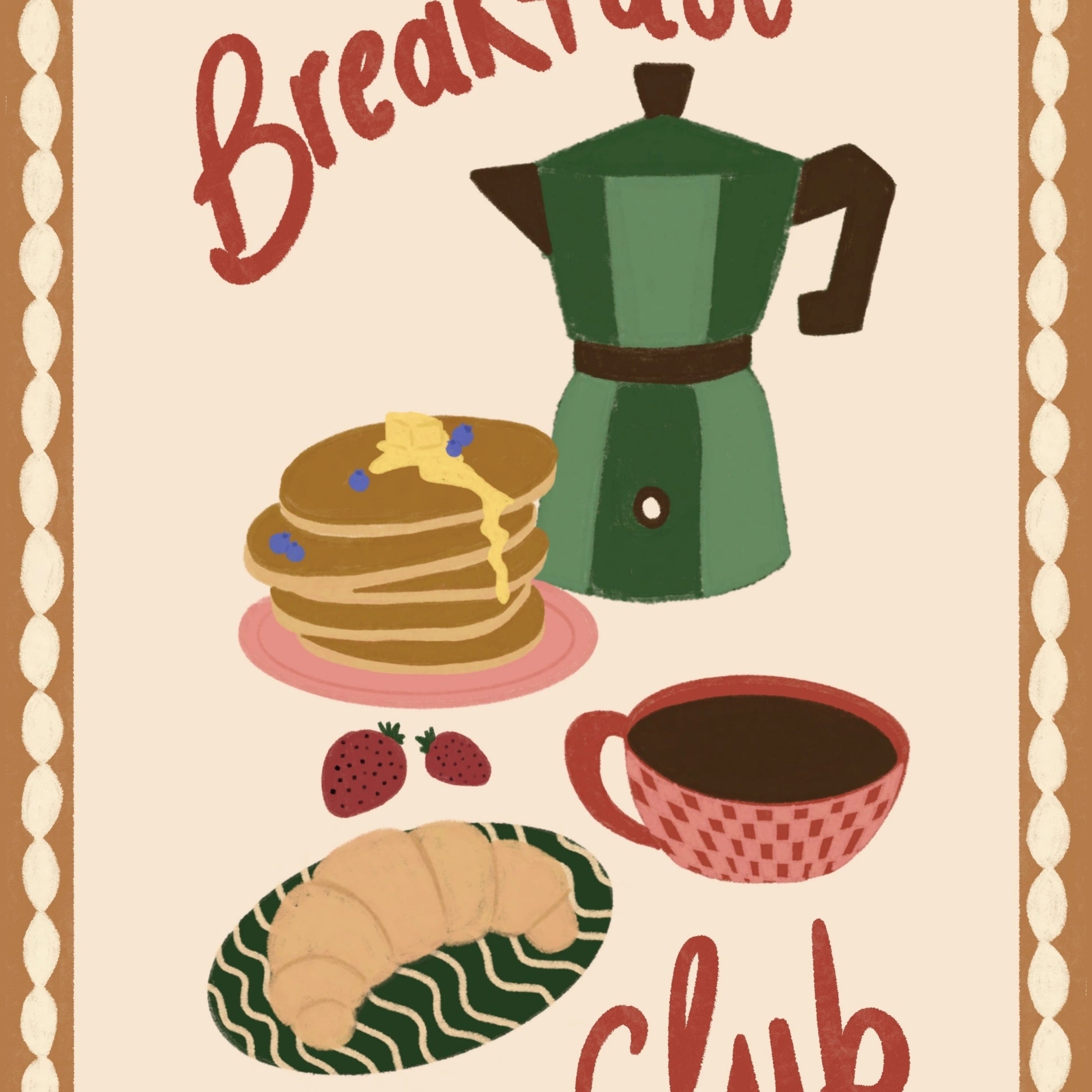 Breakfast Illustration Decor