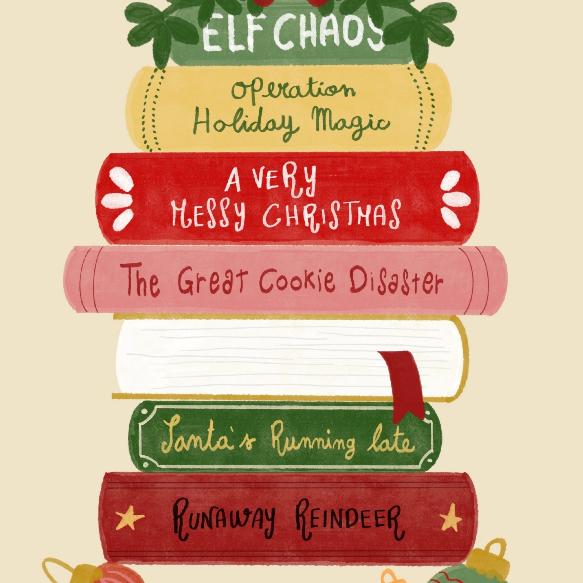 Christmas Story Books Wall Art