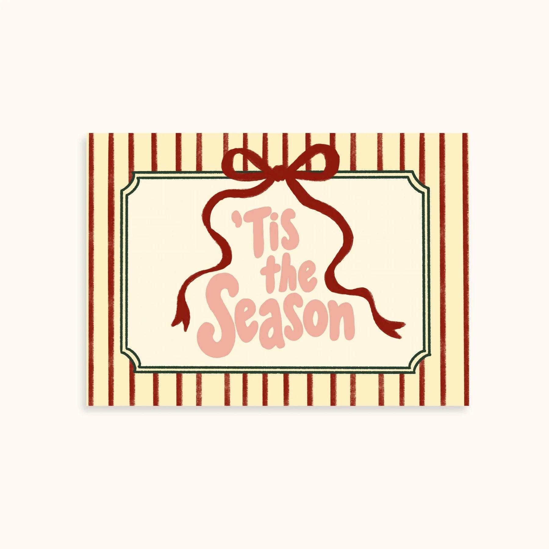 Bougies de Noël et citation festive rétro – Lot de 2 affiches de Noël