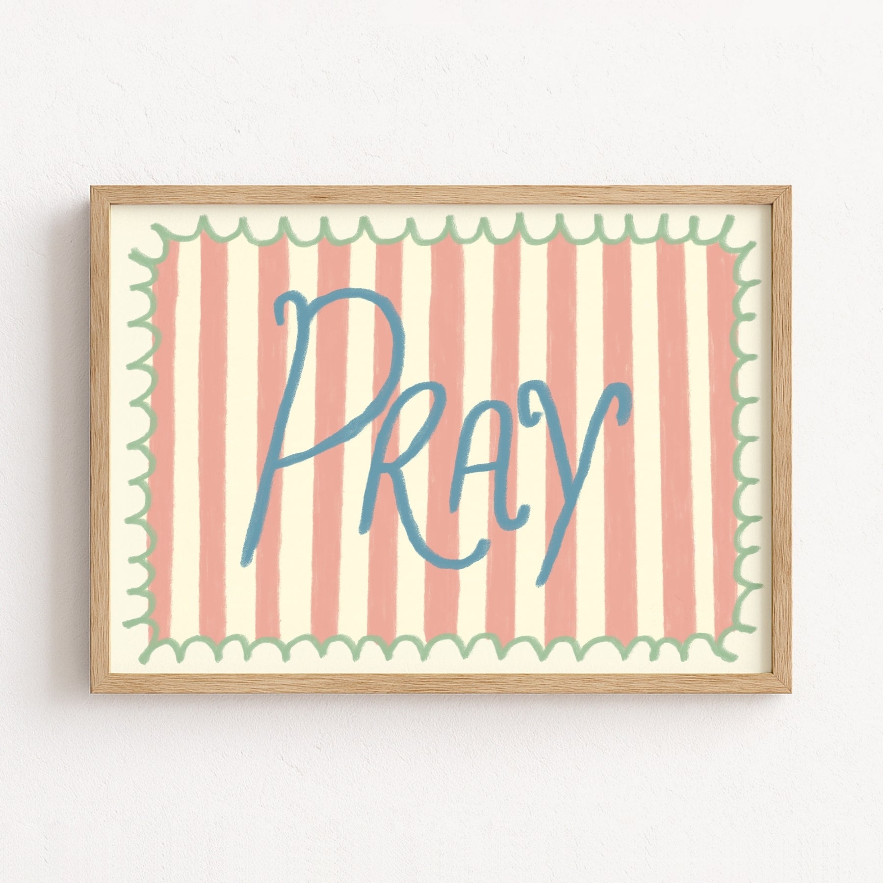Arte murale per la cameretta dei bambini "Pray"