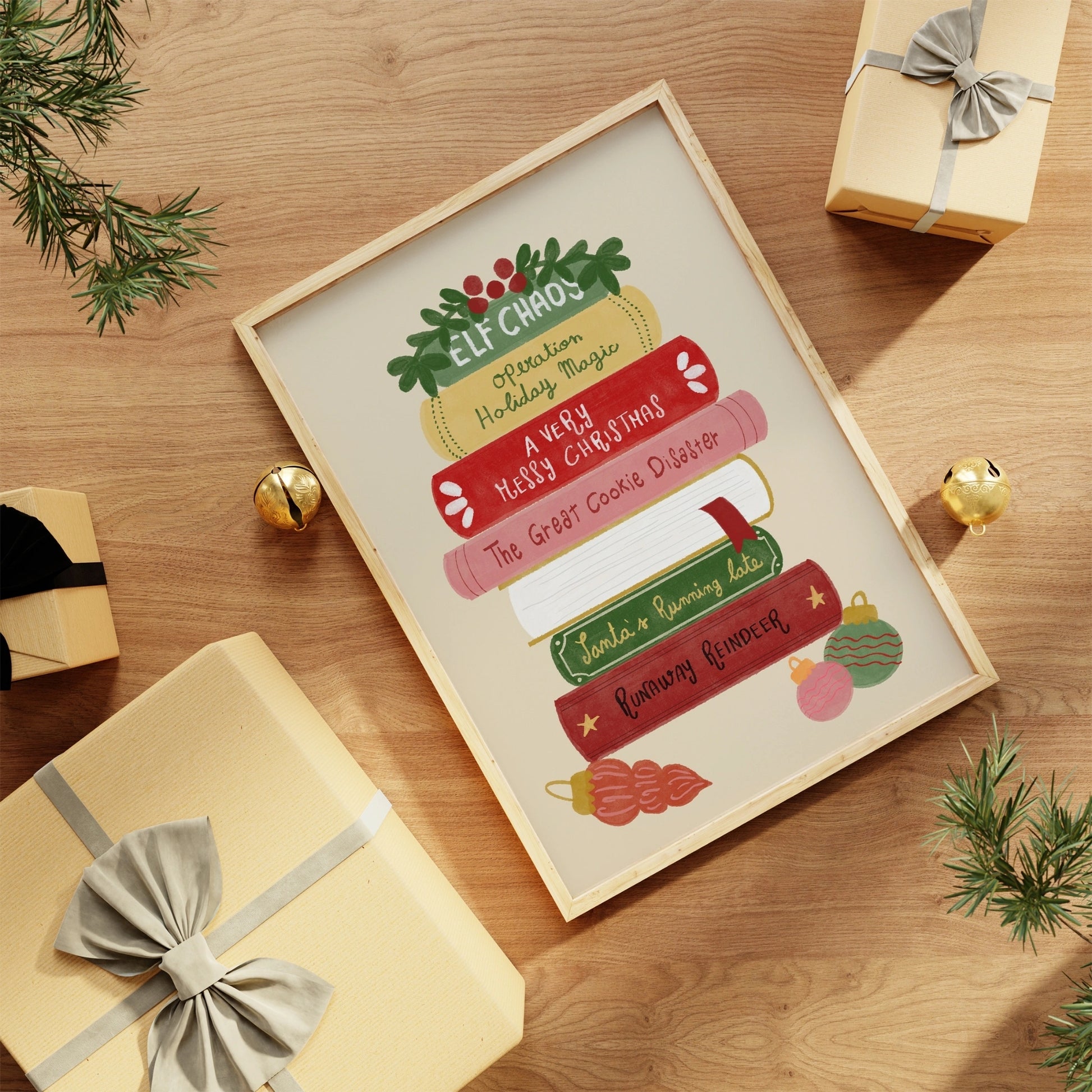 Christmas Story Books Wall Art
