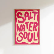 Salt Water Soul Pink – Coastal Wall Art