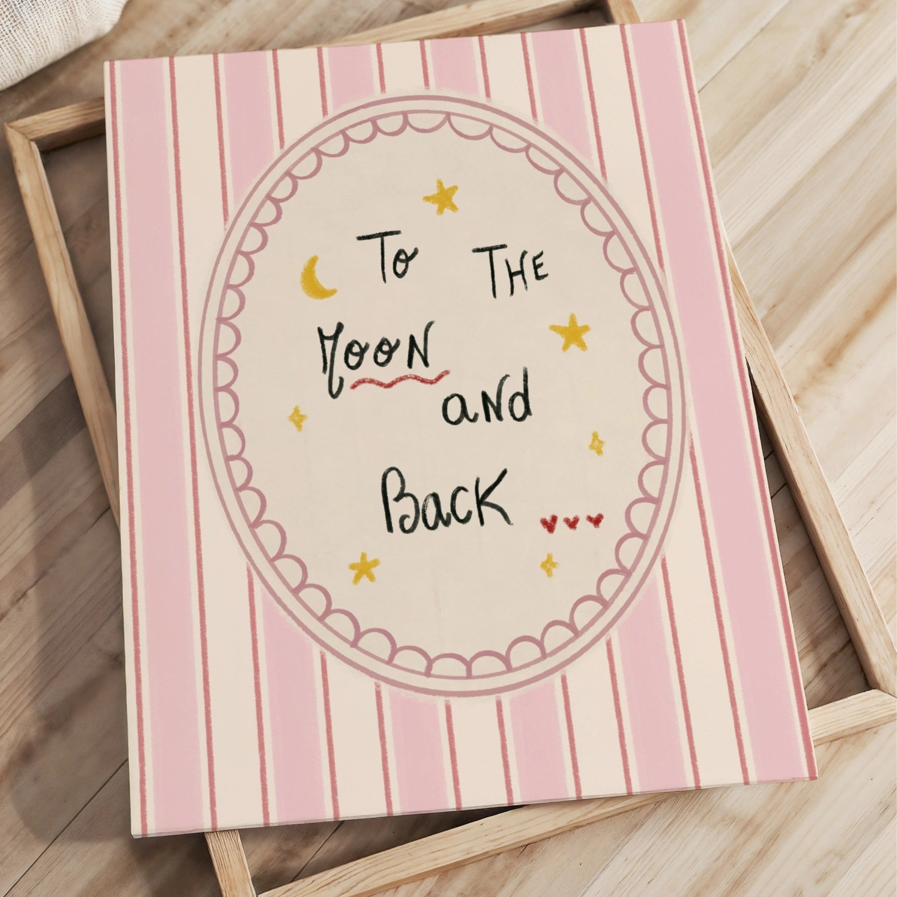 Tela per cameretta dei bambini "To the Moon and Back" 