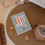 Dream Big Hot Air Balloon – Nursery & Kids Wall Art