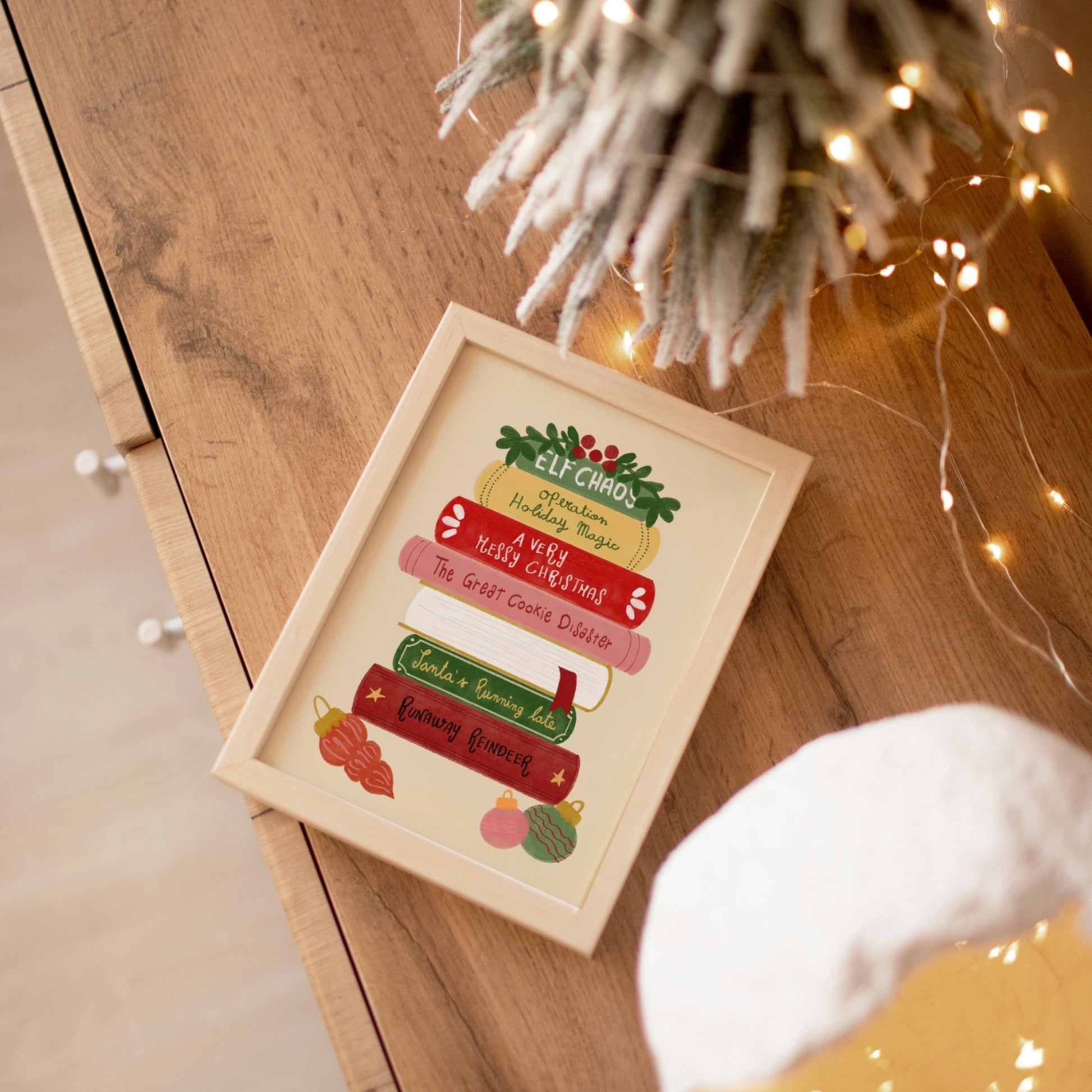 Christmas Story Books Wall Art