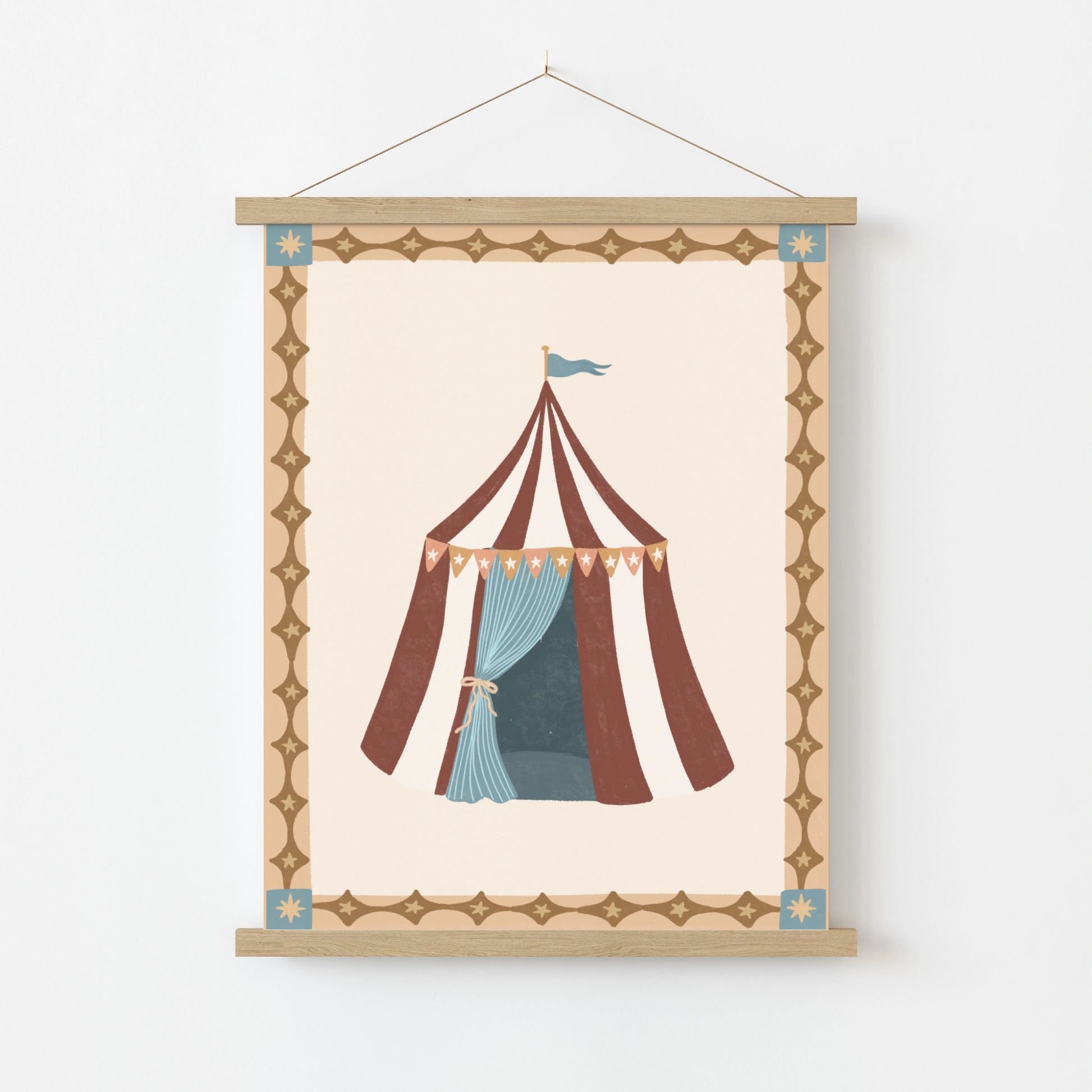 Circus Tent Nursery Wall Art