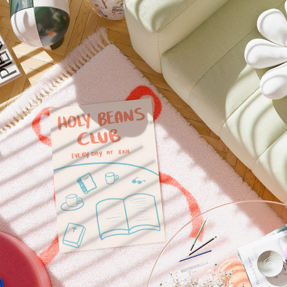 Holy Beans Club – Funny Christian Coffee Print
