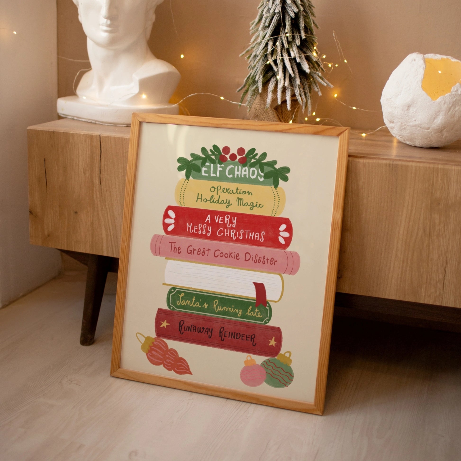 Christmas Story Books Wall Art