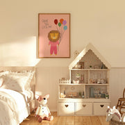 Dream Big Pink Lion – Nursery & Kids wall art