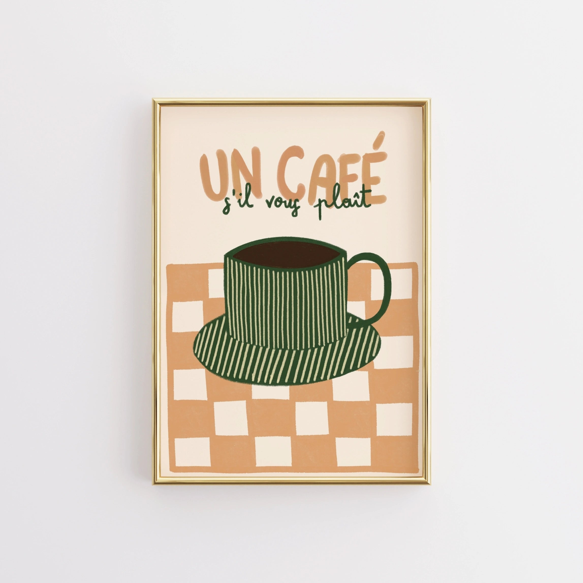 Poster decorativo stile caffè francese