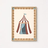 Circus Tent Nursery Wall Art