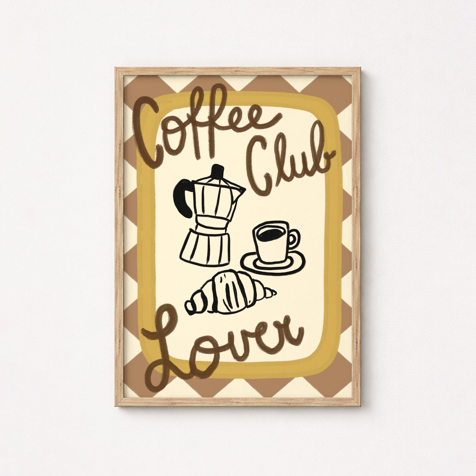 Coffee Club Kitchen Wall Art, Kitchen Wall Decor