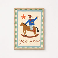 Cowboy Western Wall Art for Kids
