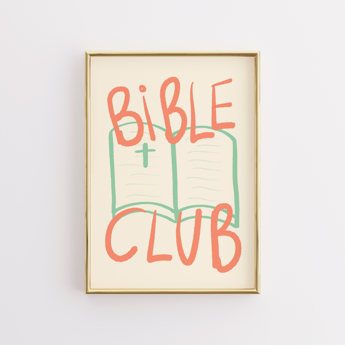 Bible Club Print – Cute Christian Wall Art