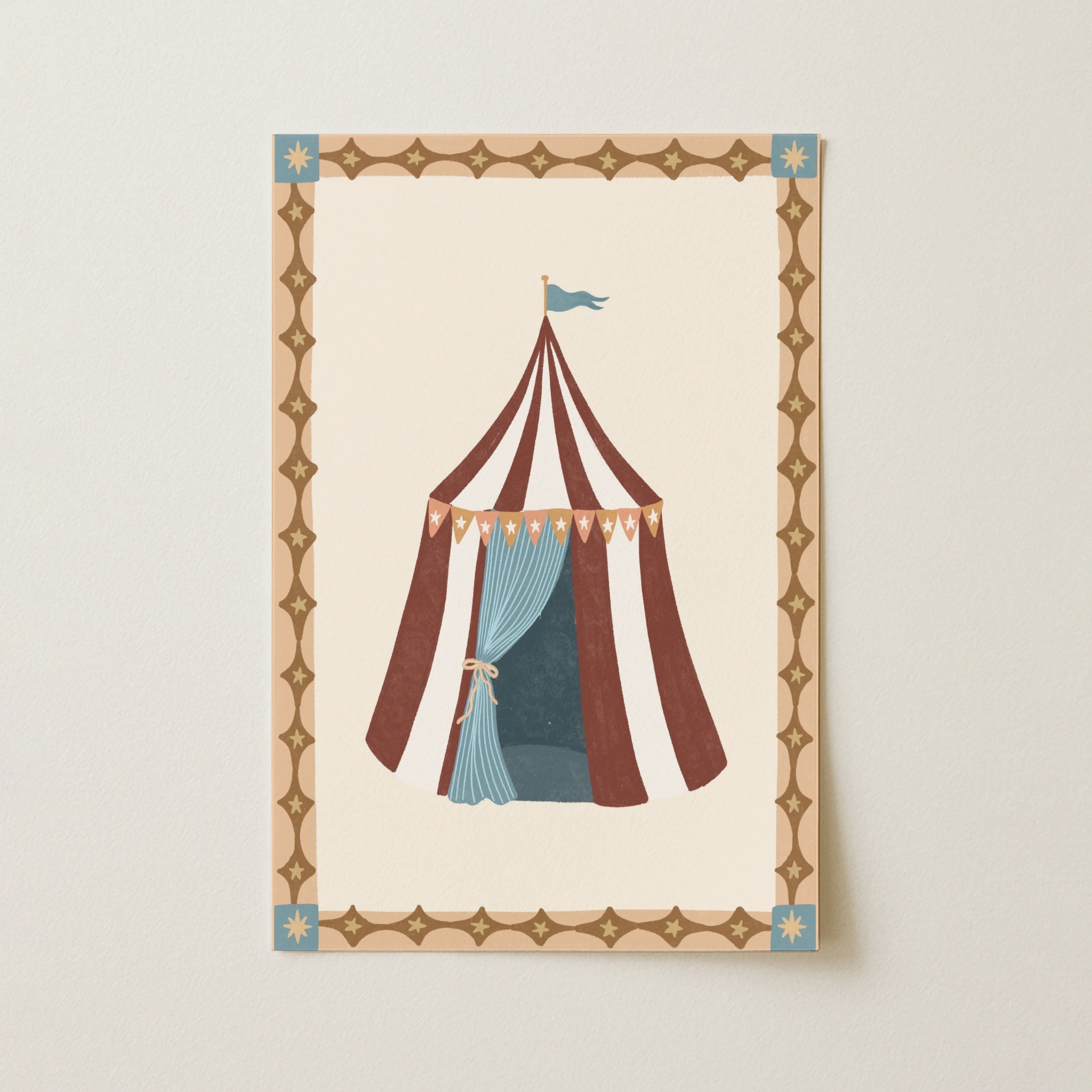 Circus Tent Nursery Wall Art