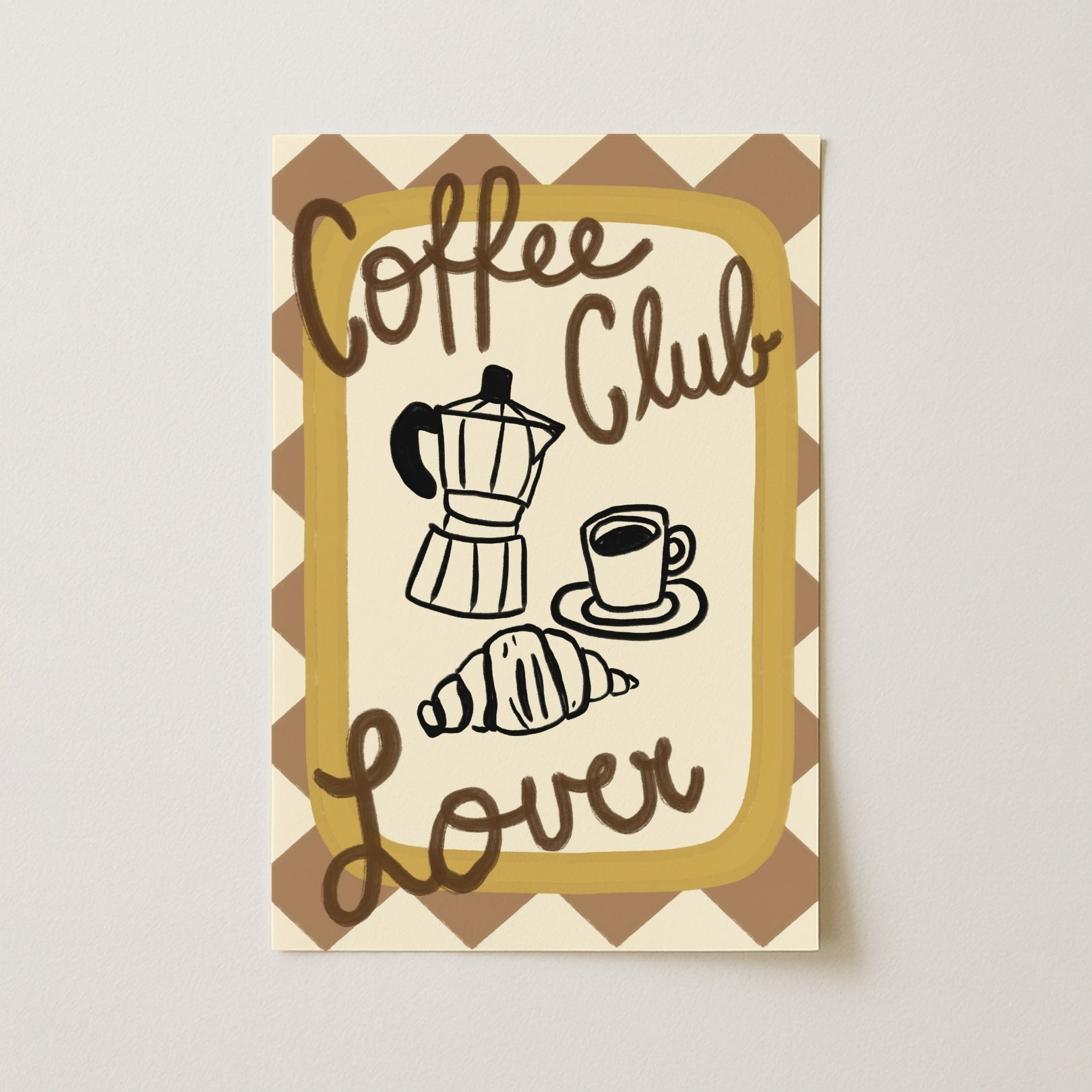 Coffee Club Kitchen Wall Art, Kitchen Wall Decor