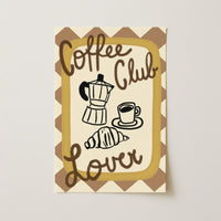 Coffee Club Kitchen Wall Art, Kitchen Wall Decor