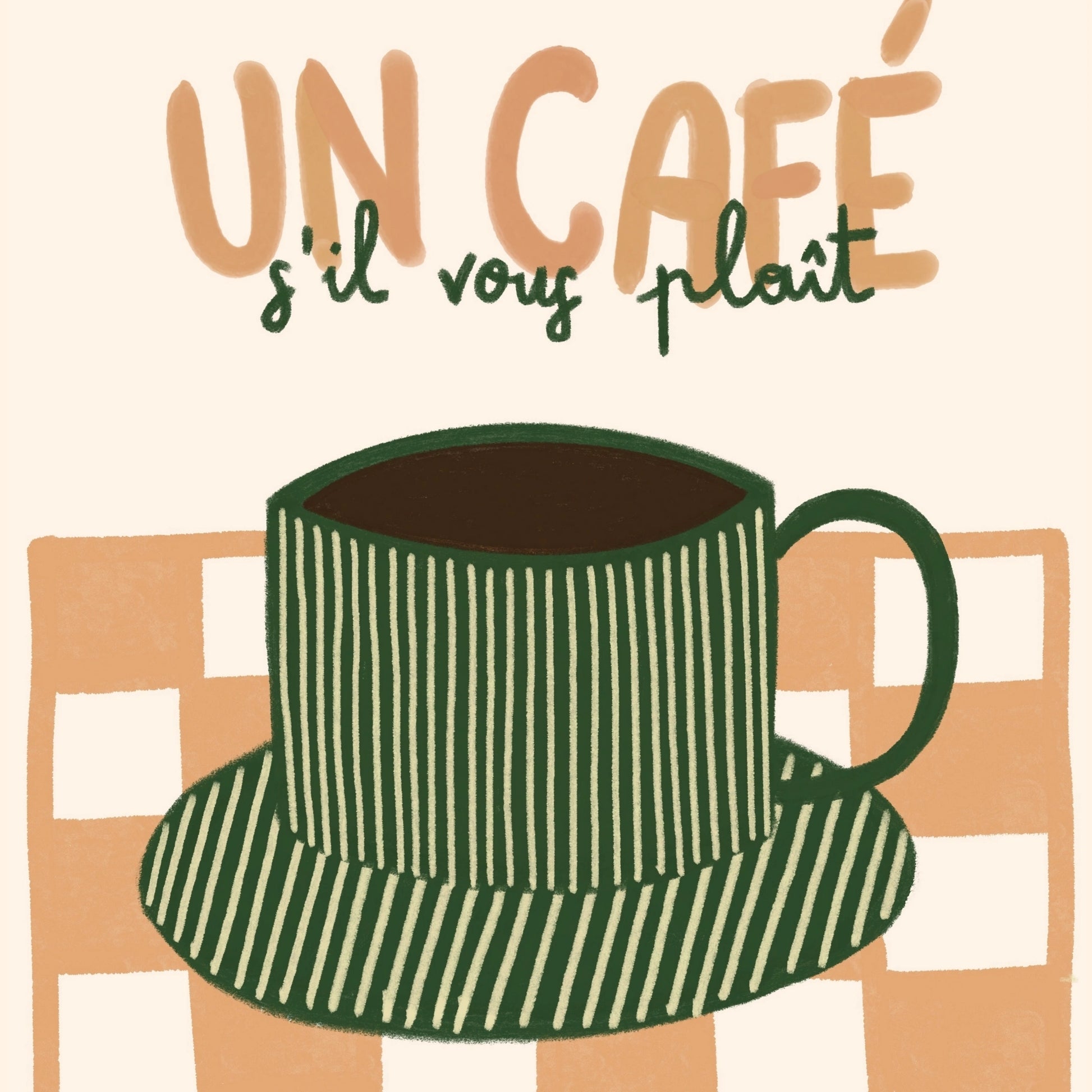 French Cafe Decor Poster