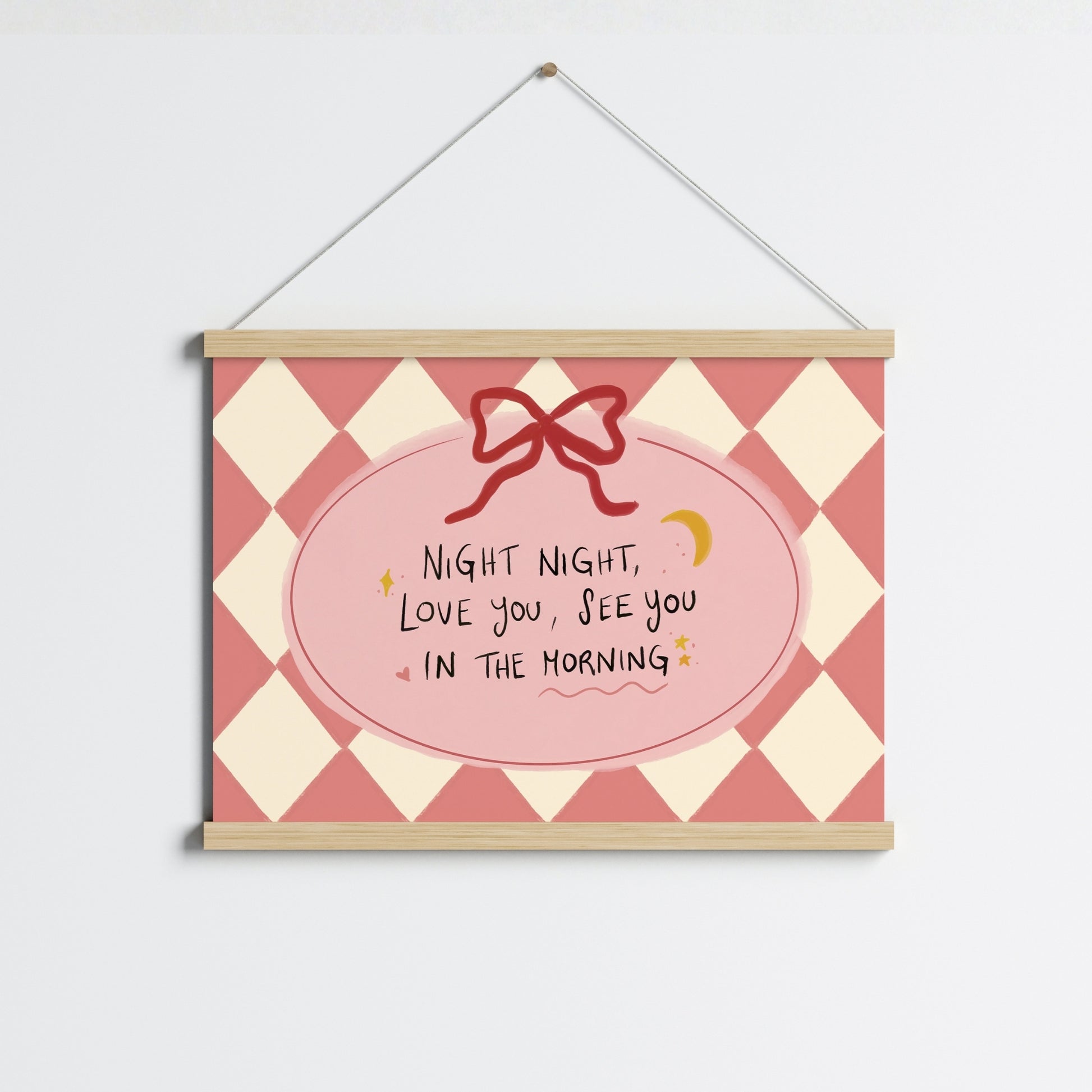 Night Night Love You Nursery Print