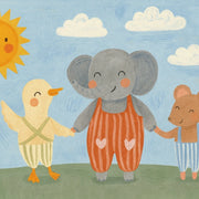 Elephant Duck and Mouse – Nursery & kids wall art