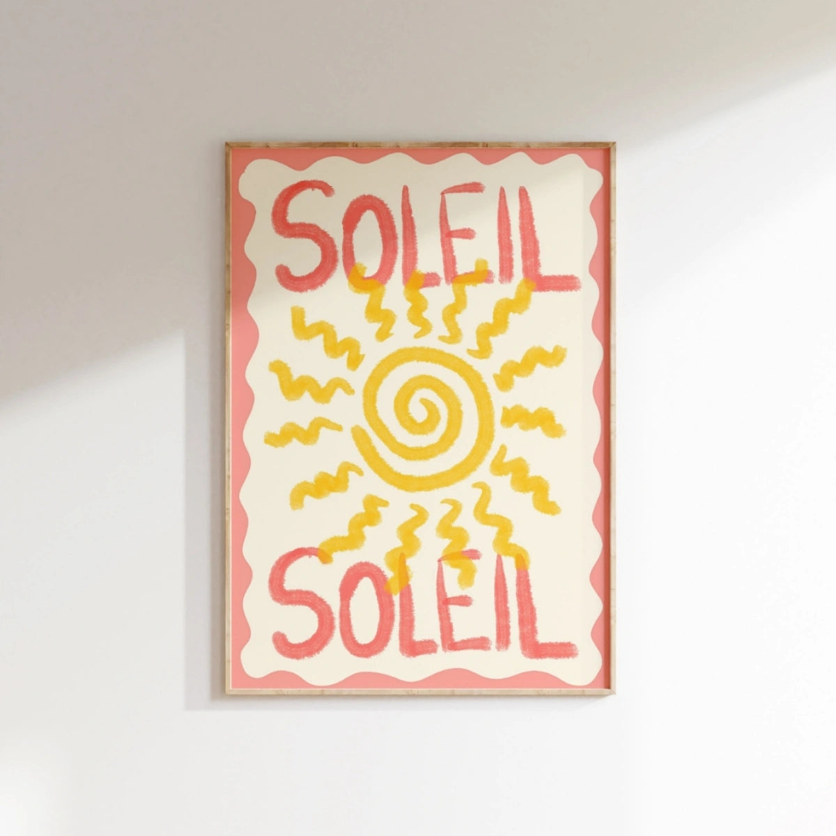 Soleil Wall Art Print - Whimsical Coastal Decor, Coastal Wall Decor