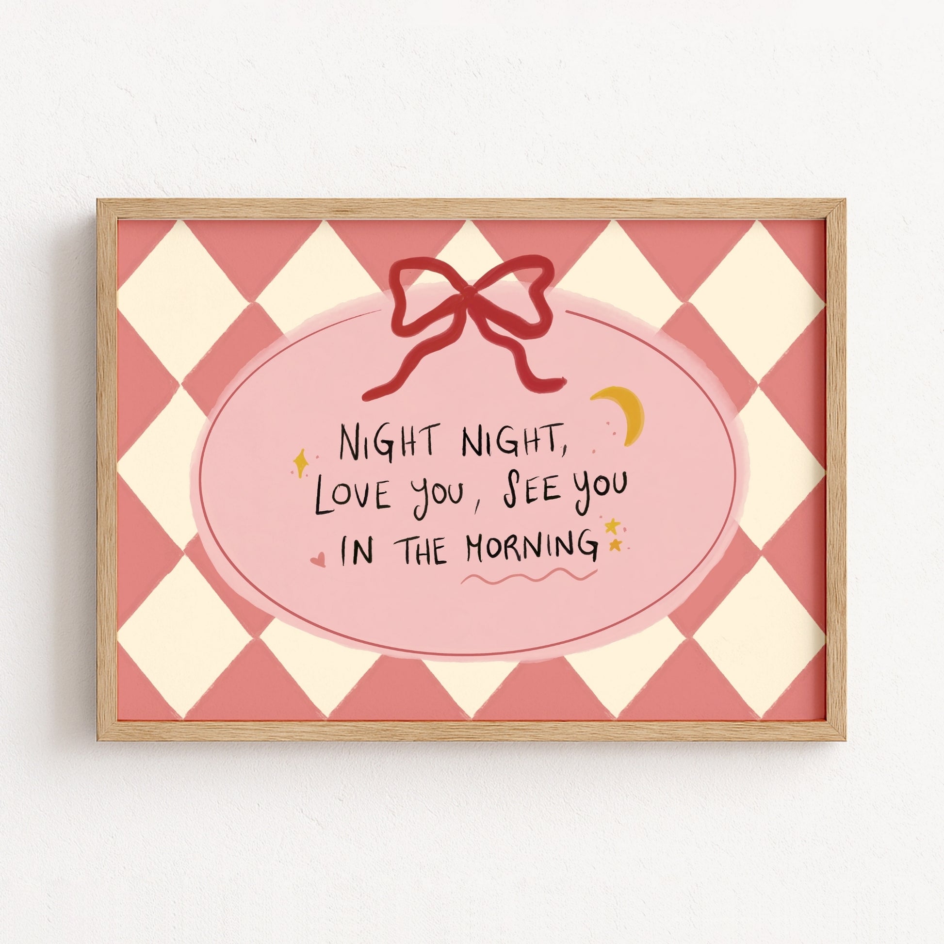 Night Night Love You Nursery Print