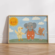 Elephant Duck and Mouse – Nursery & kids wall art