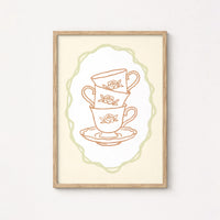 Charming Café Print, Kitchen Wall Decor