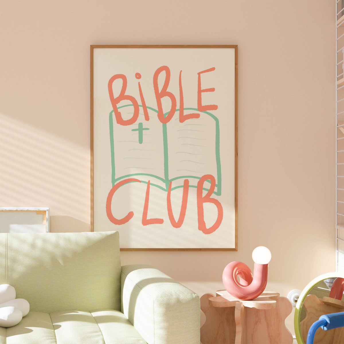 Bible Club Print – Cute Christian Wall Art