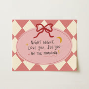 Night Night Love You – Nursery & kids wall art
