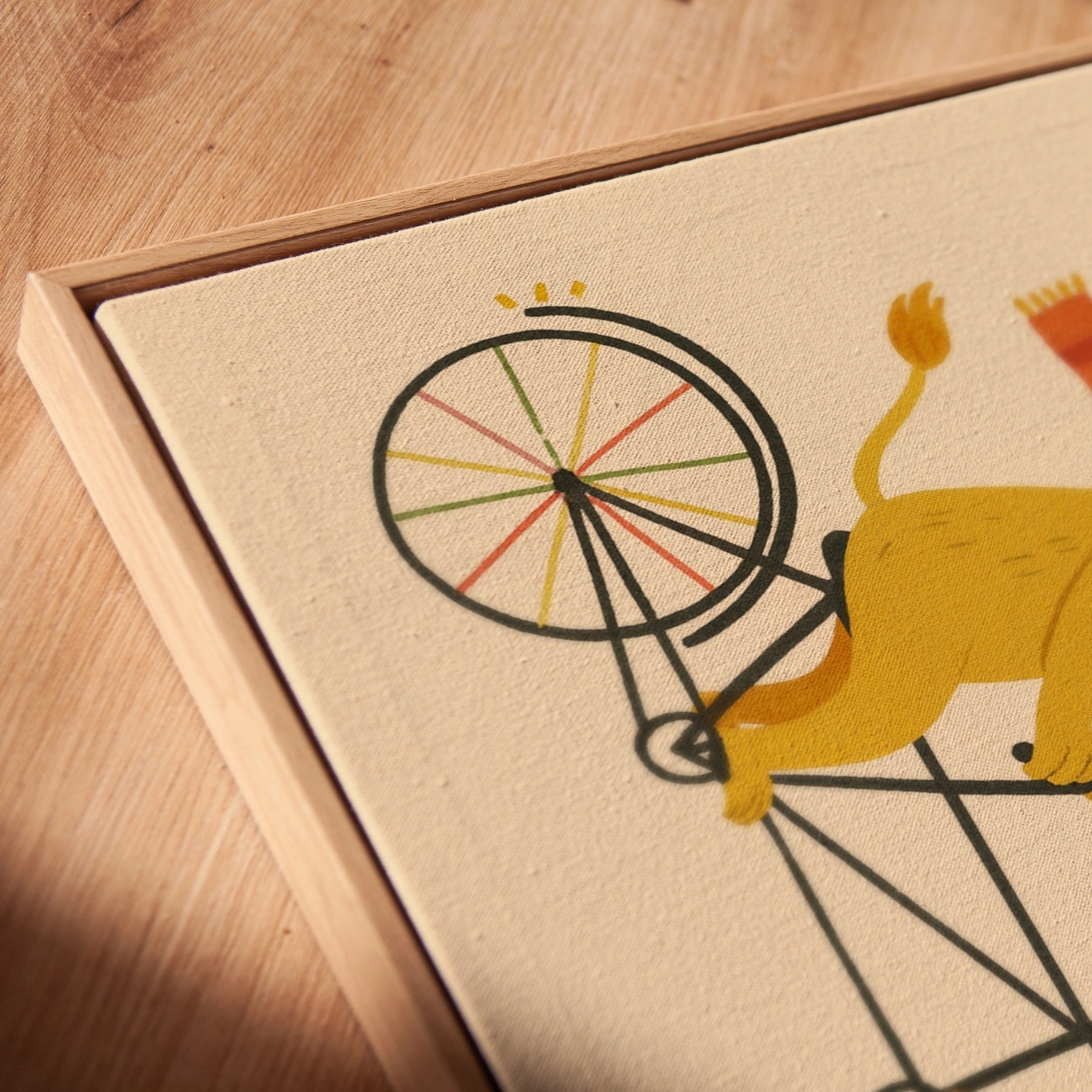 Animal Friends Bike Ride Canvas Print