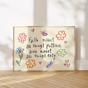 Faith Makes All Things Possible – Christian Wall Art