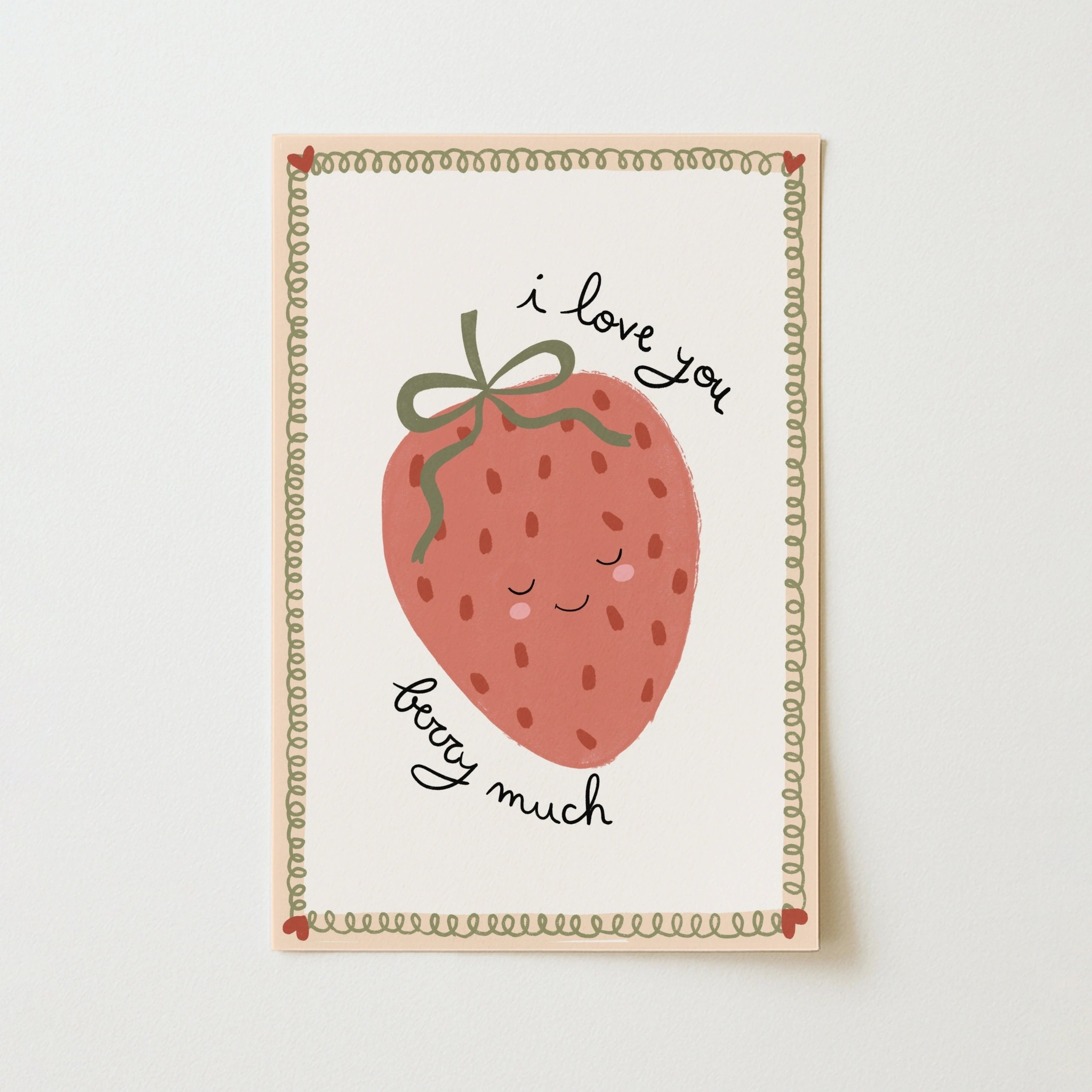 Arte murale Fragola per cameretta