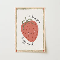 Arte murale Fragola per cameretta