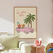 La Dolce Vita Pink Road Trip – Coastal Wall Art