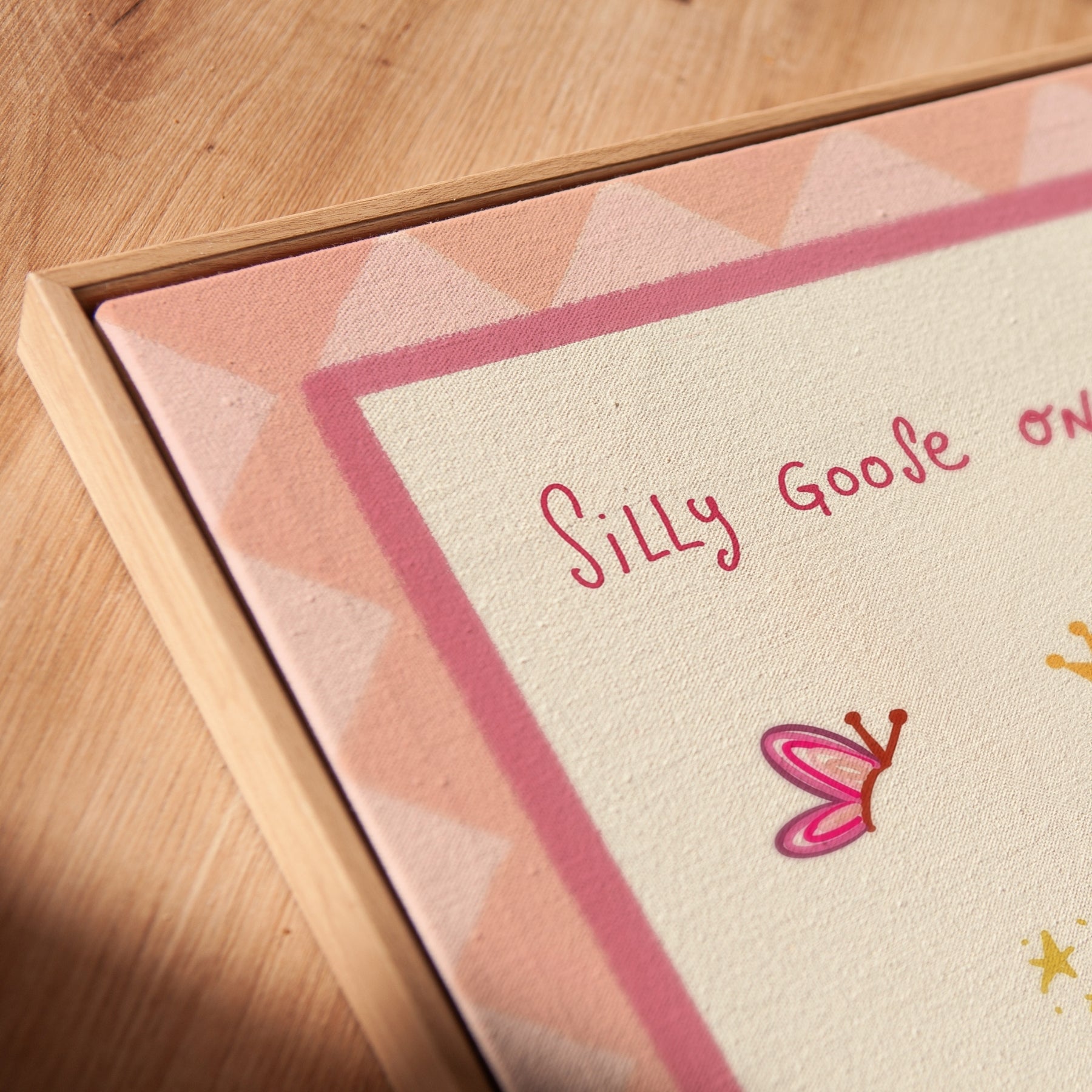Pink Silly Goose on the Loose Canvas Print