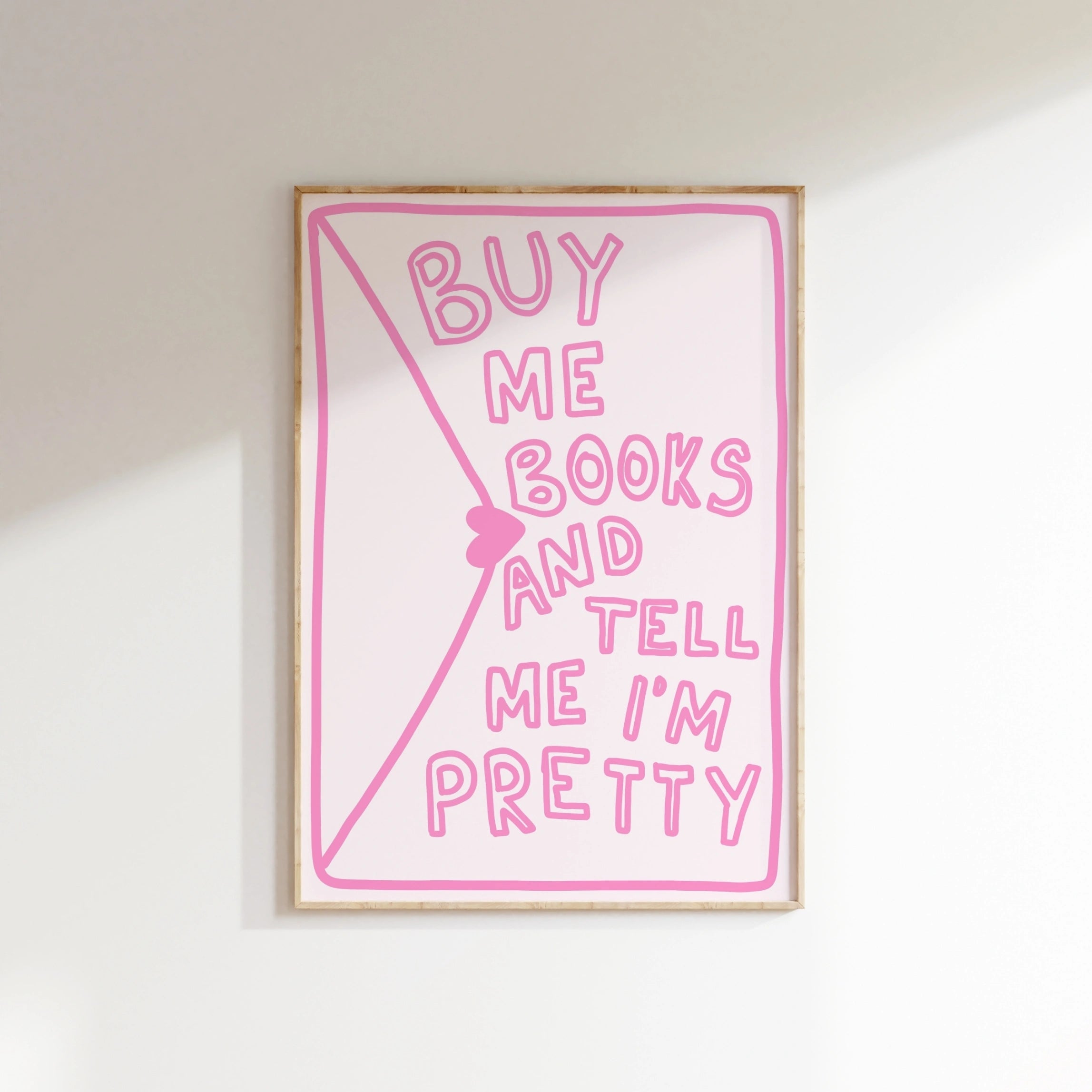 Buy Me Books  – Cute Bookish Print