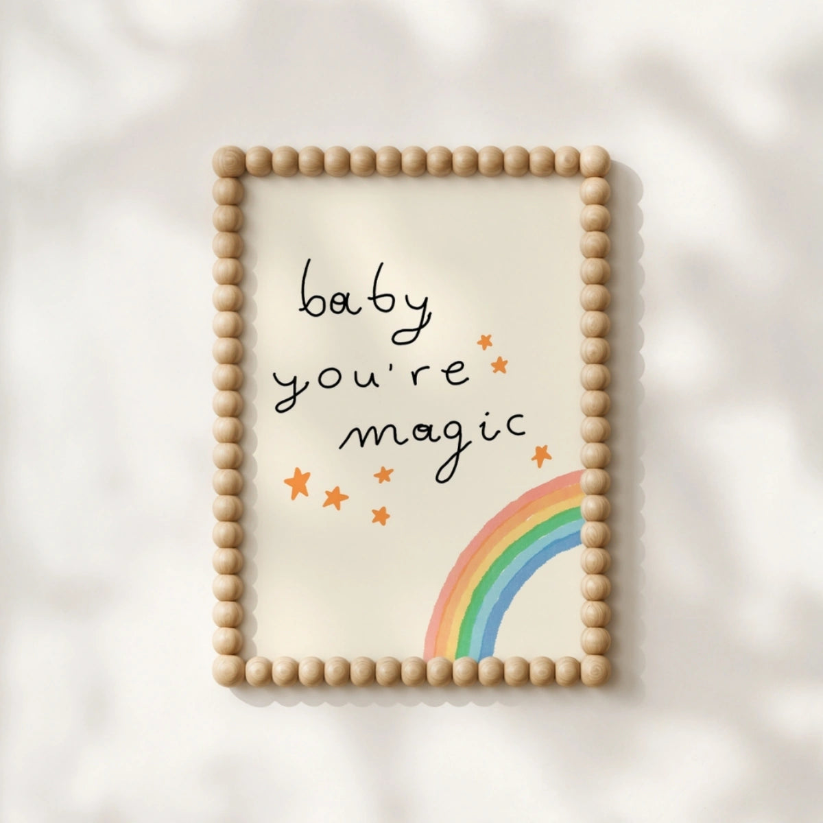 Baby You're Magic Wall Art – Stampa Arcobaleno per la Cameretta, Decorazione per la Stanza dei Bambini