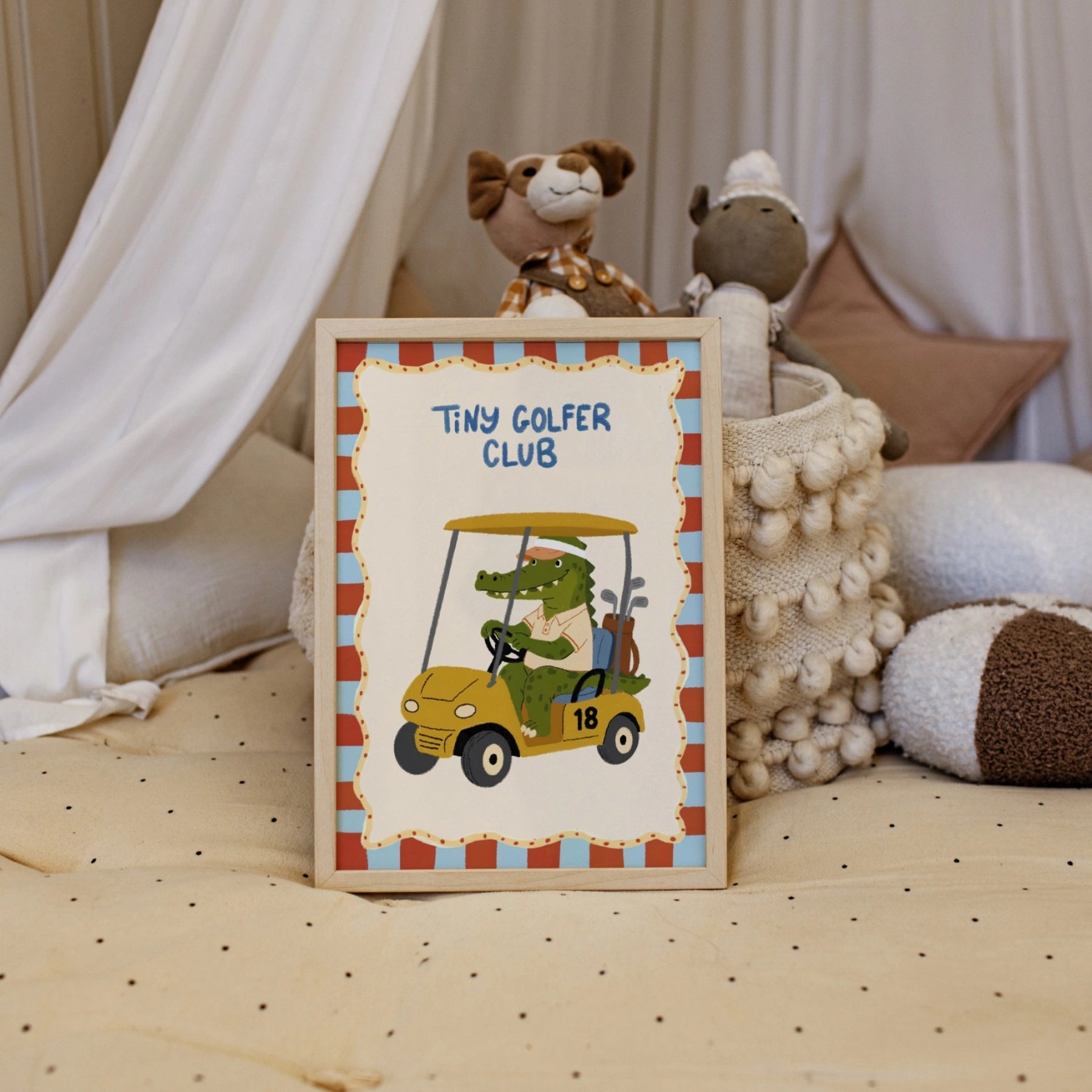 Alligator Golf Print