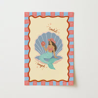 Western Mermaid Print