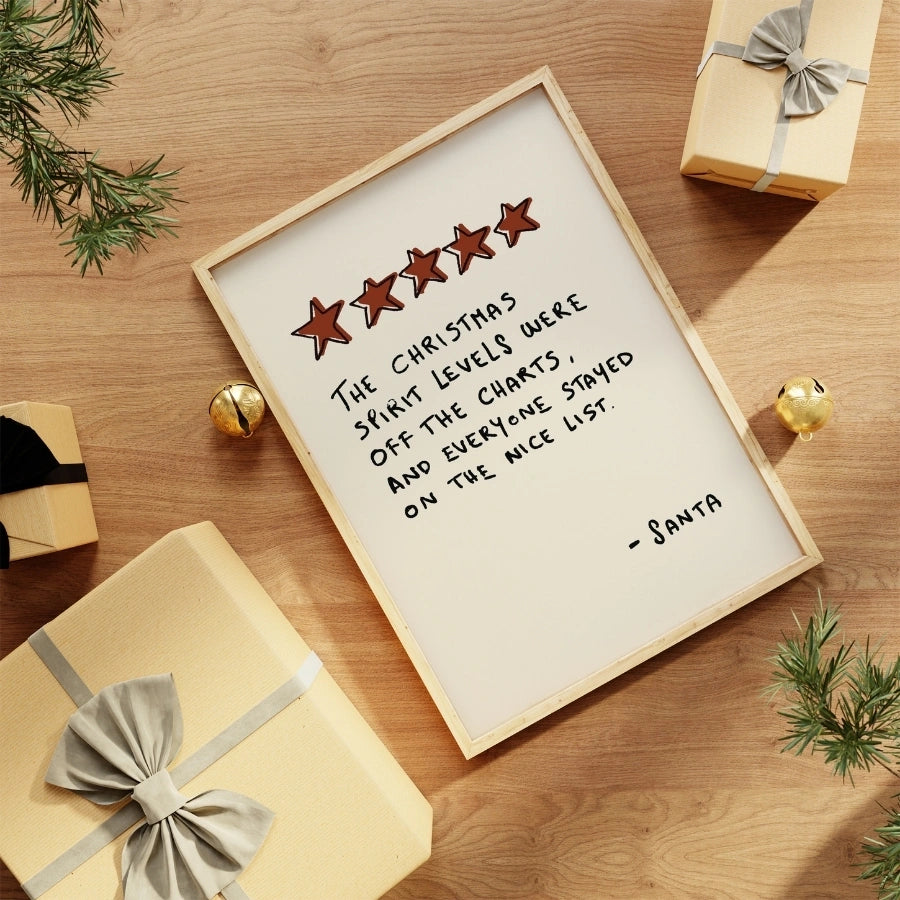 Santa Quote Wall Art