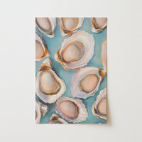 Oyster Wall Art – Coastal Kitchen Decor Print, Coastal Wall Decor