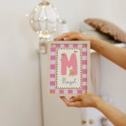 Teddy & Initial – Personalized Name Poster