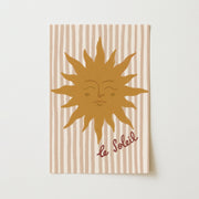 Le Soleil Beige Stripes - Nursery & Kids Wall Art